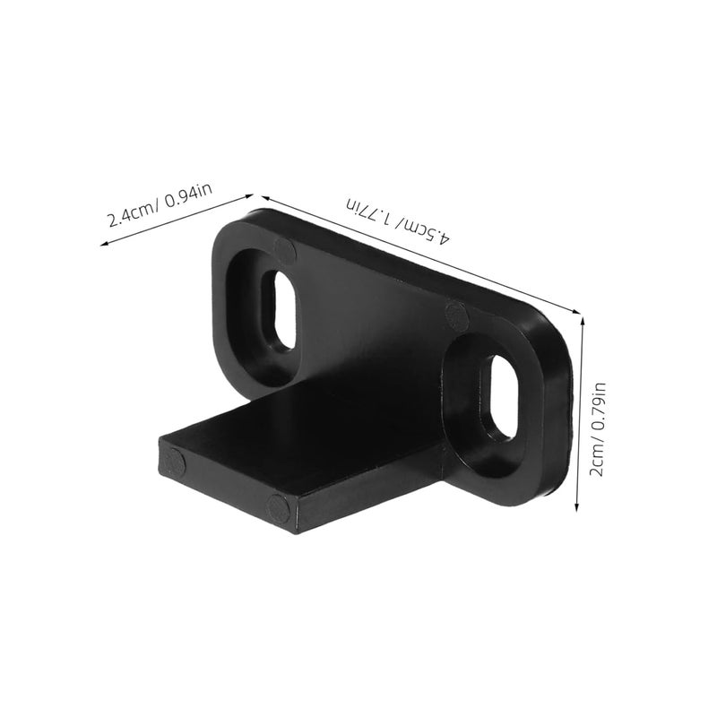 Black Iron Sliding Barn Door Floor Guide Hardware Set For Closet Pocket Door - Image 2